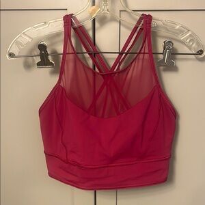 Lululemon Red Mesh Sports Bra